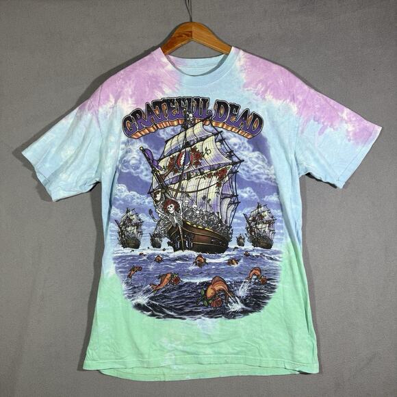 Liquid Blue Other - Liquid Blue Grateful Dead Sz M Ship Of Fools Vintage 2001 Tie Dye T Shirt Bears